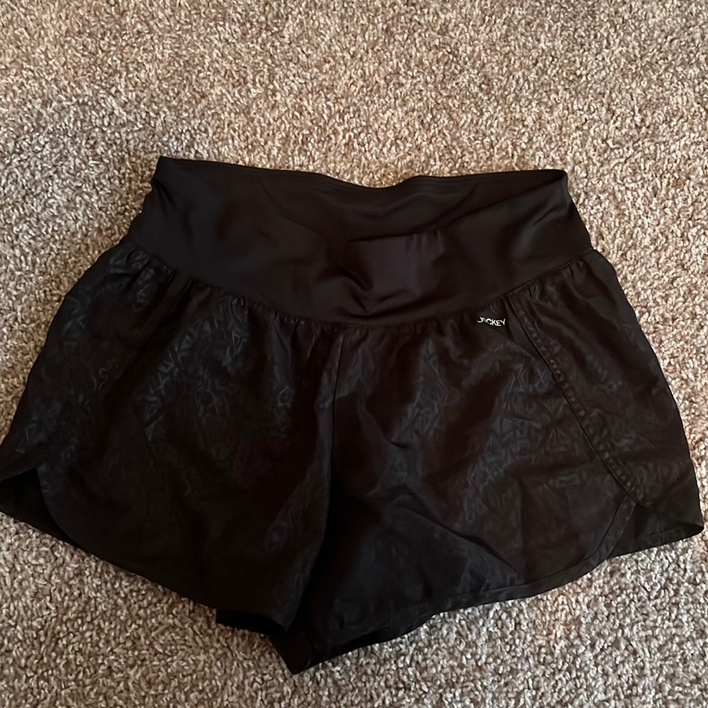 Black athletic shorts